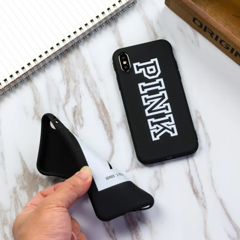 360 Full Body Candy Pink Color For iPhone X 10 Lucky Today Soft TPU Rubber 5 5S SE 6 6S 7 8 Plus Back Cover Case |