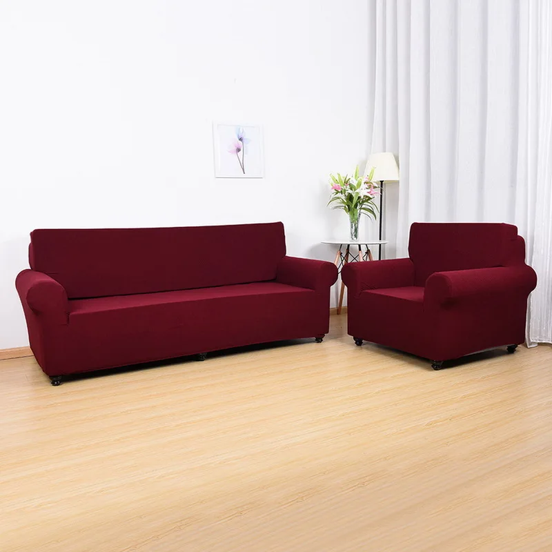 Elastic Sofa Covers For Living Room 1/2/3/4 Seats Stretchable Soild Cushion Washable Slipcover Home Decoration | Дом и сад