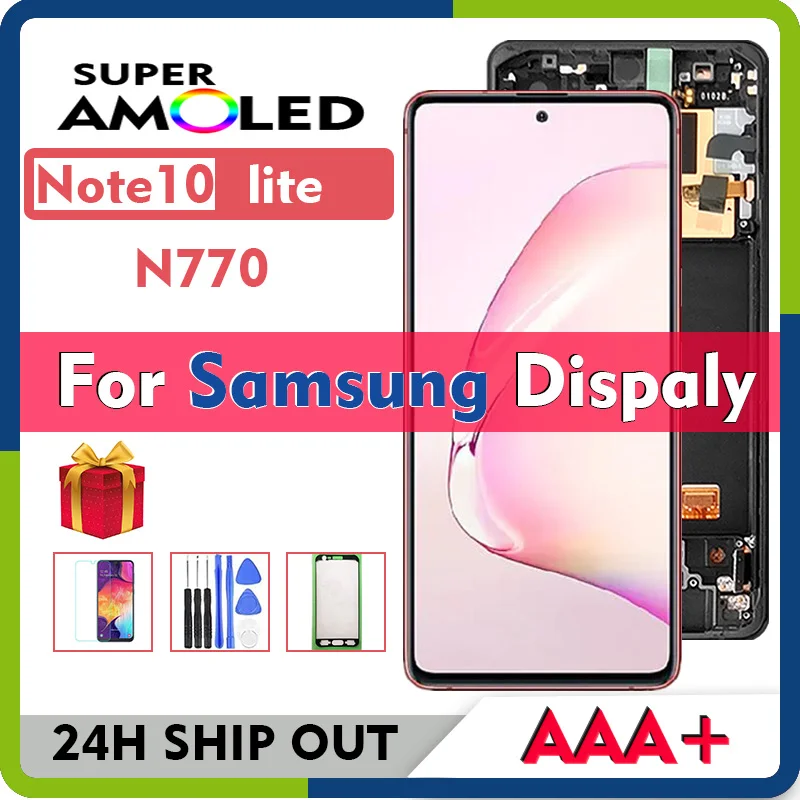 Оригинальный дисплей SUPER AMOLED для Samsung Galaxy Note10 lite N770 SM N770F DS DSM с сенсорным экраном