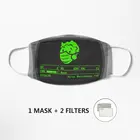 Зеленый Пип бой маска PM2.5 дышащая маска для лица, ткань защитная обложка для рта стираемые многоразового использования