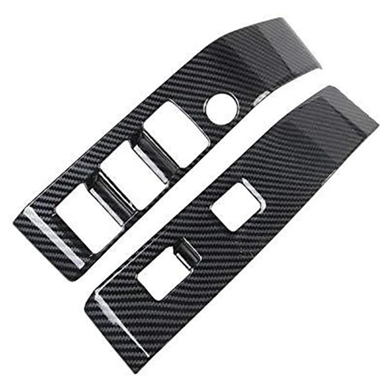 

for Toyota Tacoma 2015-2020 Car Carbon Fiber Front Door Armrest Window Glass Lift Switch Panel Cover Trim Accessories