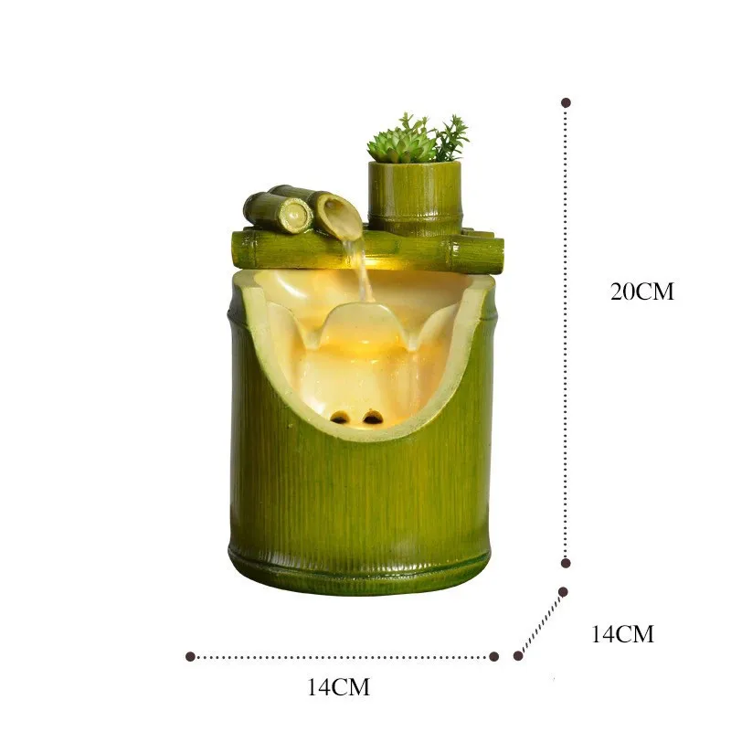 Полимерные украшения Fung Shui украшение для дома бамбуковый дизайн фонтан воды