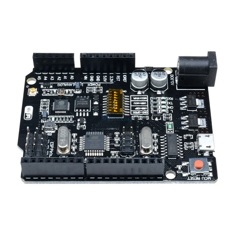 Модуль регулятора напряжения Uno + Wifi R3 Atmega328P Esp8266(32 Мб памяти) Usb Ttl Ch340G для Arduino Nodemcu