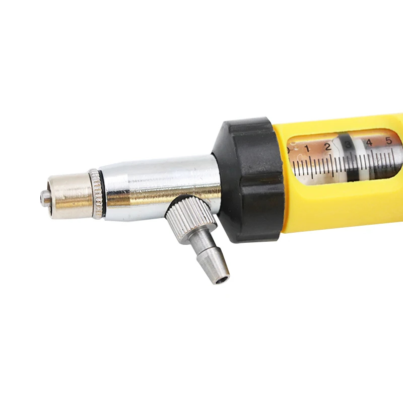 Ветеринарный непрерывный Шприц Инструмент для животноводства 5 мл регулируемый