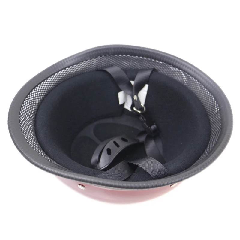 Motorcycle Retro Half German Helmets Matte Black Face Helmet Chopper Cruiser Biker M/L/XL | Автомобили и мотоциклы