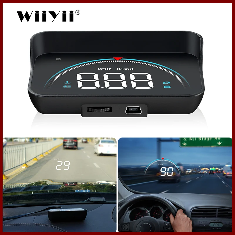 

New GEYIREN M8 Car HUD Head Up Display OBD2 II EUOBD Overspeed Warning System Projector Windshield Auto Electronic Voltage Alarm