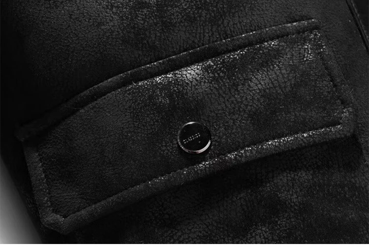 2021 для мужчин из натуральной овчины кожаная куртка с шерстяной подкладкой внутри