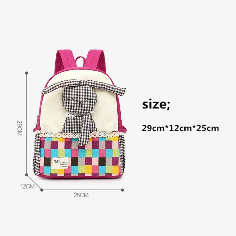 Новый детский рюкзак из парусины с милым рисунком для маленьких девочек школьная