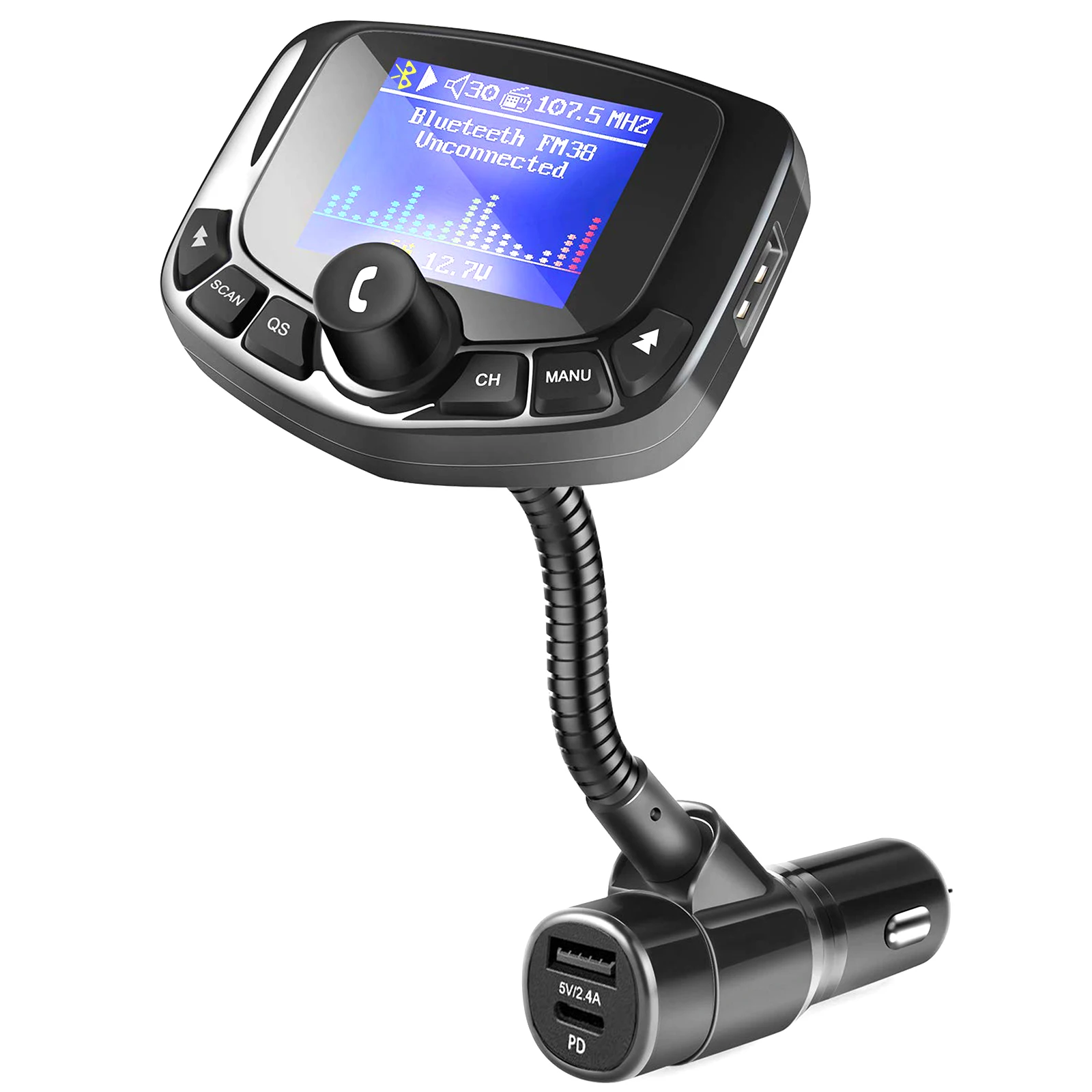 

Автомобильный MP3 музыкальный плеер 2021, Bluetooth-приемник, FM-передатчик, быстрое зарядное устройство, поддержка TF-карты, музыкальный автомобильн...