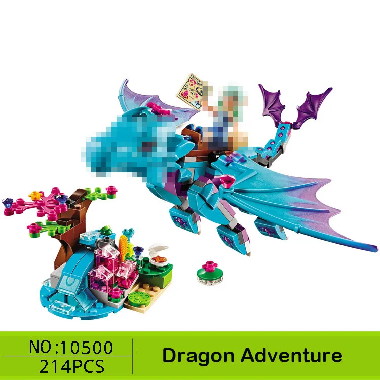 BELA Elf серия Дракон Лава пещера развивающие строительные блоки детские игрушки