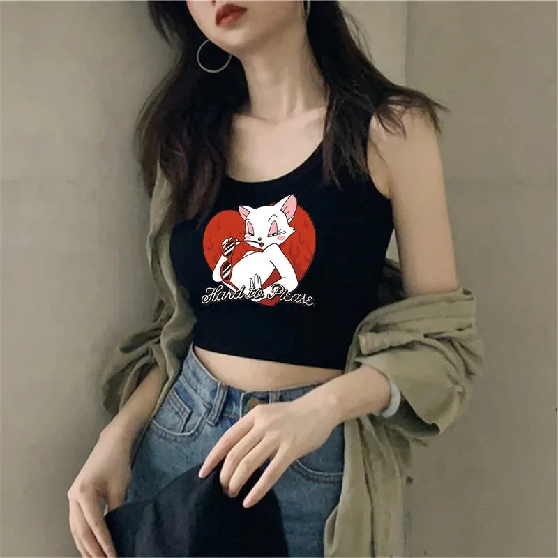 Розовый уличная укороченный топ гранж-панк из мультфильма Город героев Модные