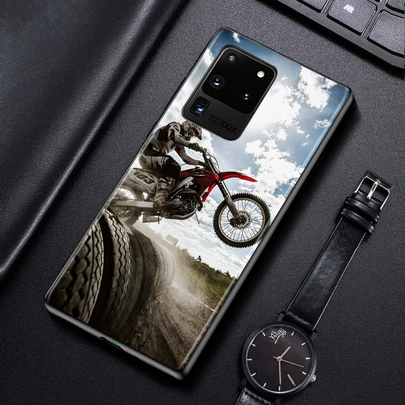 retro moto cross motorcycle for samsung galaxy a31 a51 a71 a91 a12 a32 a42 a52 a72 a02s a22 a01 core phone case free global shipping