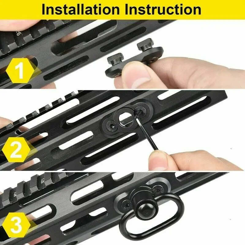 Magorui 1,3" дюймовый M-lok переходник шарнирного соединения рейку быстрого выпуска