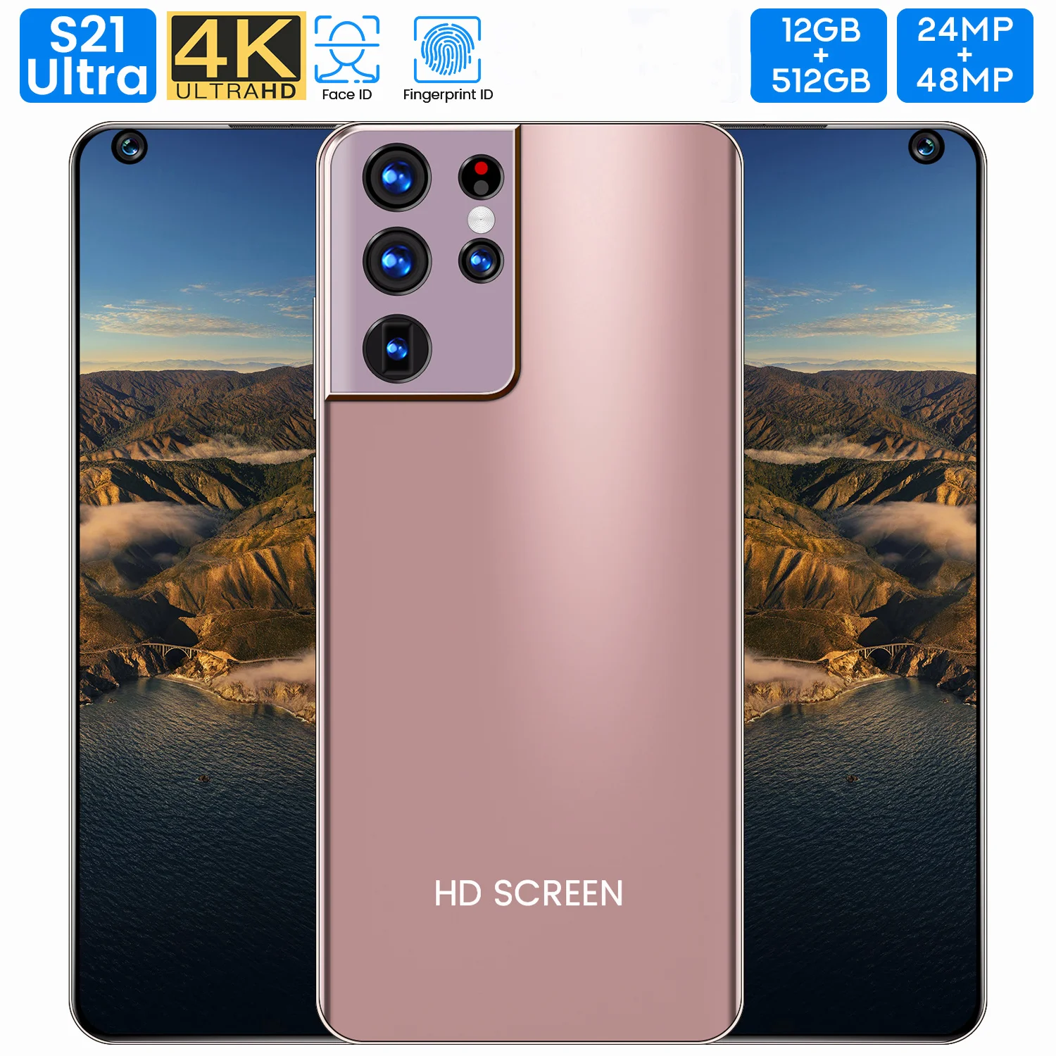 

Телефон новый мобильный S21 ультра Смартфон Android большой экран телефон Android