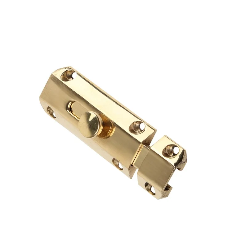 2 шт./лот 3 дюймовая дверная защелка замок для раздвижной двери защитный латунный