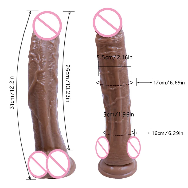 Очень большой реалистичный фаллоимитатор 12 2 дюйма сверхтолстый огромный с