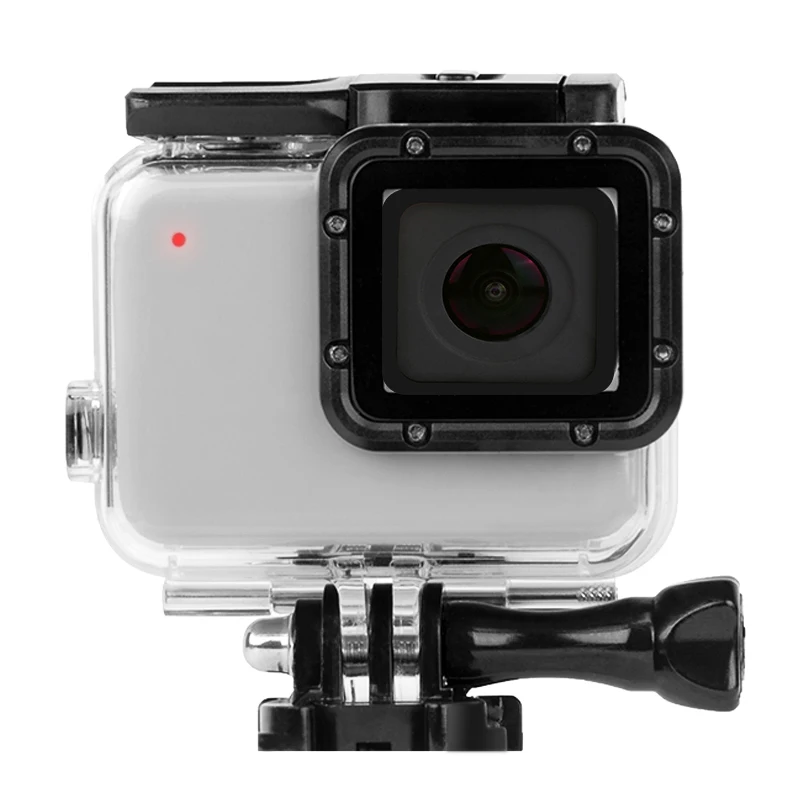 Водонепроницаемый корпус Hero7 для Gopro Hero 7 45 м серебристый и белый подводной защиты