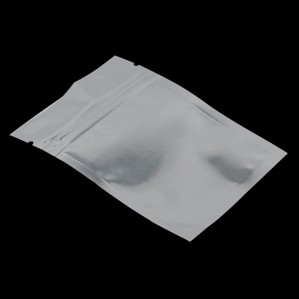 Серебряная алюминиевая фольга с замком-замком сумка для самостоятельного