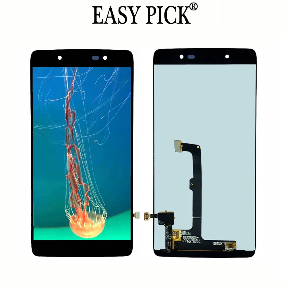 LCD No Frame Для BlackBerry DTEK50 RJE181LW STH100-1 STH100-2 ЖК-дисплей Дисплей кодирующий преобразователь сенсорного экрана в сборе - Цвет: LCD No Frame