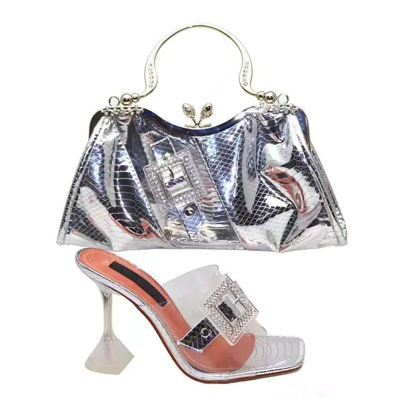 Высший сорт озерно-голубой Женские модельные туфли и сумка в комплекте