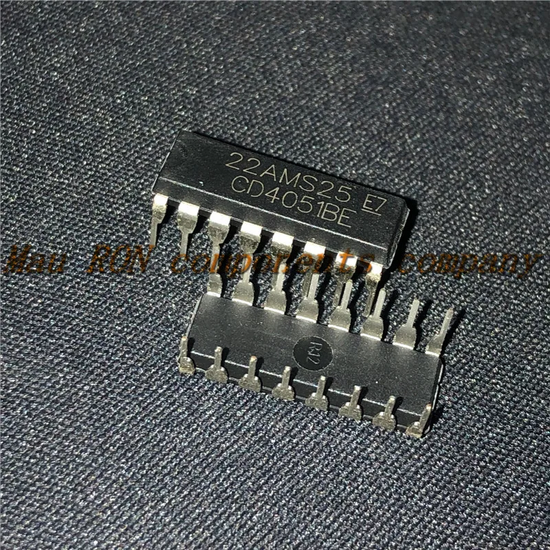 10 шт./лот CD4051BE CD4051 DIP16 DIP-16 новая Оригинальная фотография | Электронные компоненты