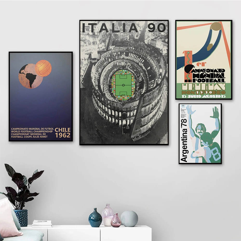 

Vintage Italy Argentina Team Canvas Painting Basketball World Cup Poster Quote Art Print Wall Picture Living Boys Bedroom Decor