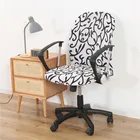 Универсальный вращающийся чехол для компьютерного стола, устойчивый к грязи, с геометрическим рисунком, эластичные чехлы на кресла
