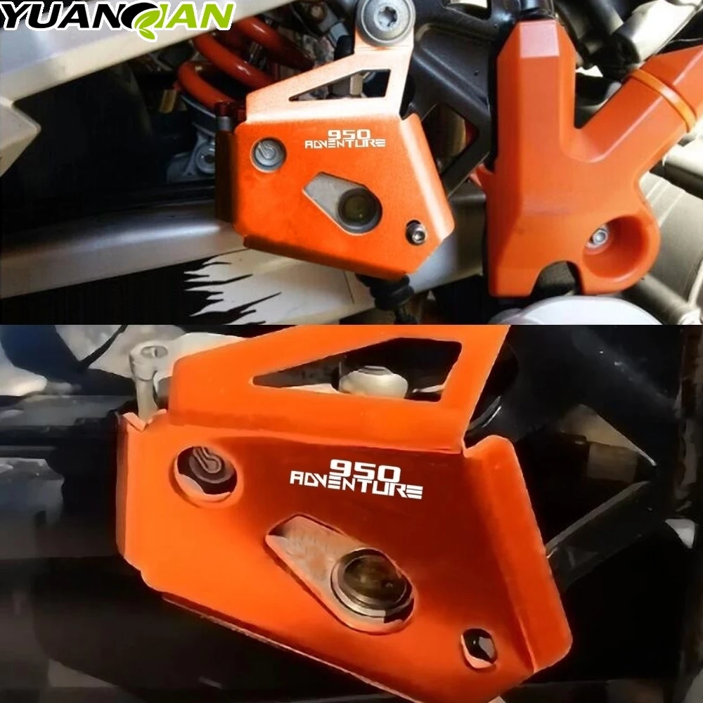 

Motocycle For 990 ADVENTURE/S/R SMT SUPERMOTO/R/T 950 ADVENTURE/S SUPER ENDURO Rear Brake Reservoir Pump Protector Guards Orange