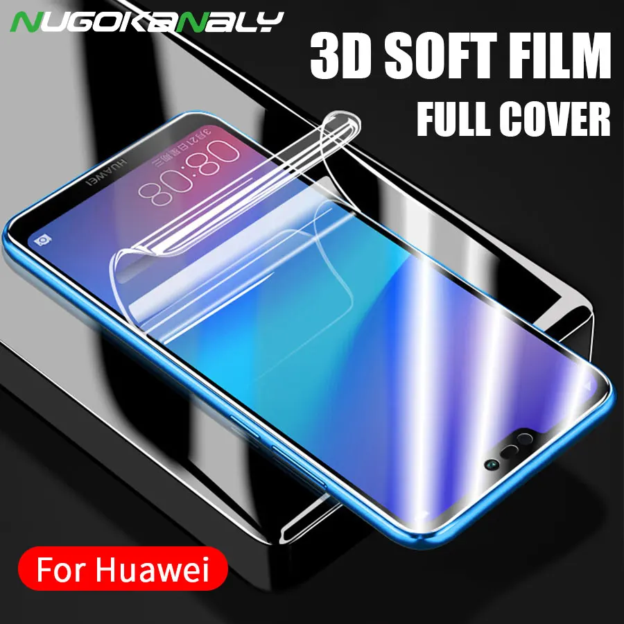 3D полное покрытие мягкая защита экрана для Huawei P40 P30 P20 Pro Lite Honor View 20 10 10I V20 V10 8X 9X Nova 7i