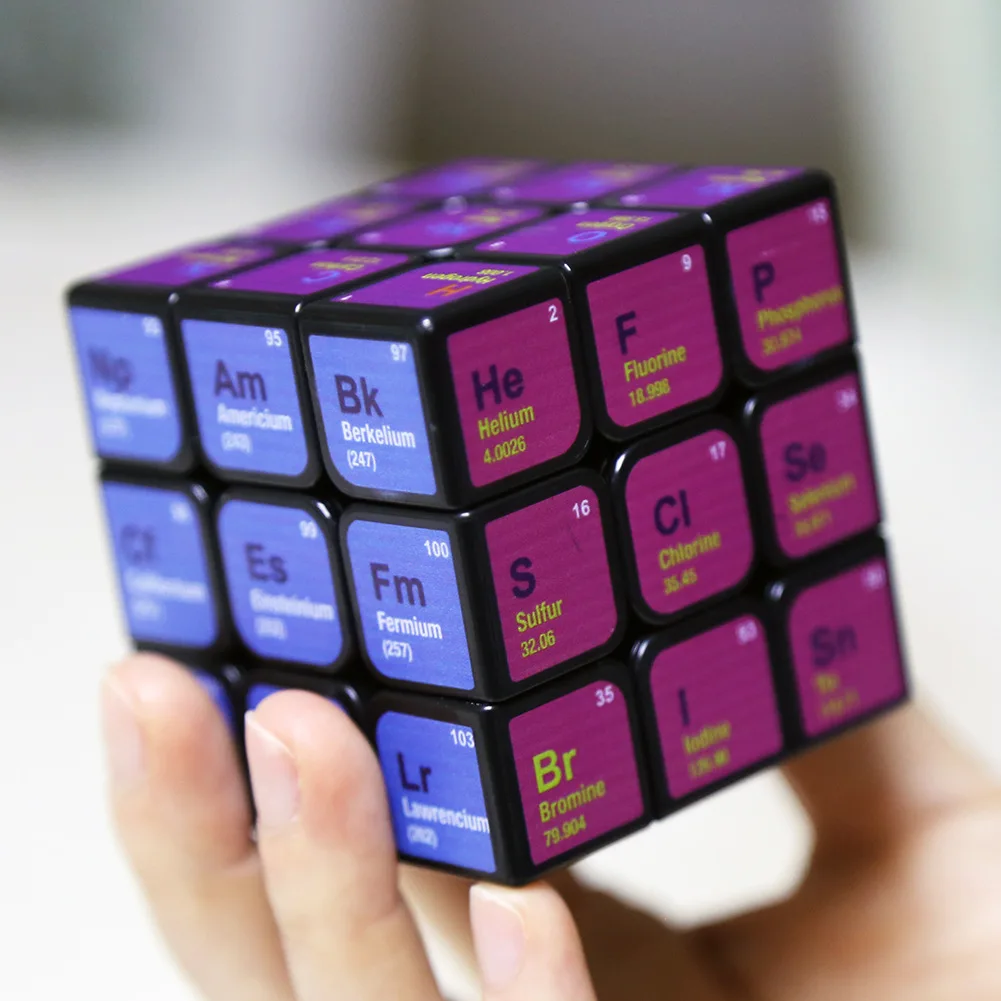 

Hot Third-Order Chemical Magic Cube Periodic Table Learning Tool Colorful Print Cube Educational Toys Children Birthday Gift