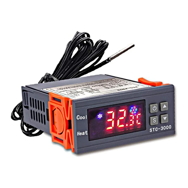 

Fashionstc-3000 High-Precision Digital Thermostat Is Used For Incubator Temperature Control Adjustment Heating Cooler