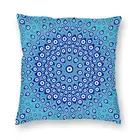 Турецкий глаз, круговой орнамент, наволочки для дивана, домашний декор, Nazar, очаровательный квадратный чехол для подушки 45x45 см