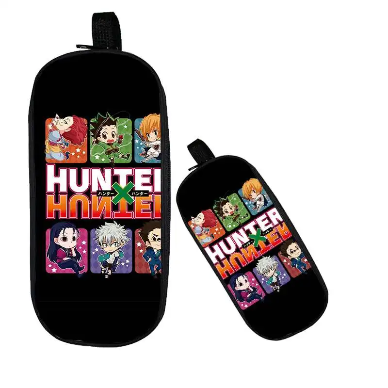 

Hunter X Hunter Pencil Case Kid 3D Print Anime Make Up Box Cartoon Hisoka Boys Girls School Stationery Double Layer Cosmetic Bag