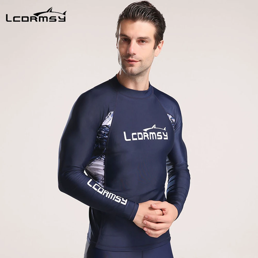 

2021 Men's Long Sleeve UPF 50+ Sunscreen Snorkeling Surfing Suit New Water Sports Seaside Leisure Quick-Drying Surfing Suit