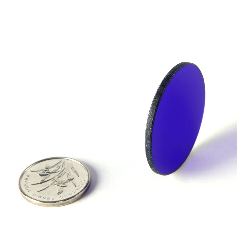 Синий стеклянный оптический фильтр диаметром 30 мм цветной может быть
