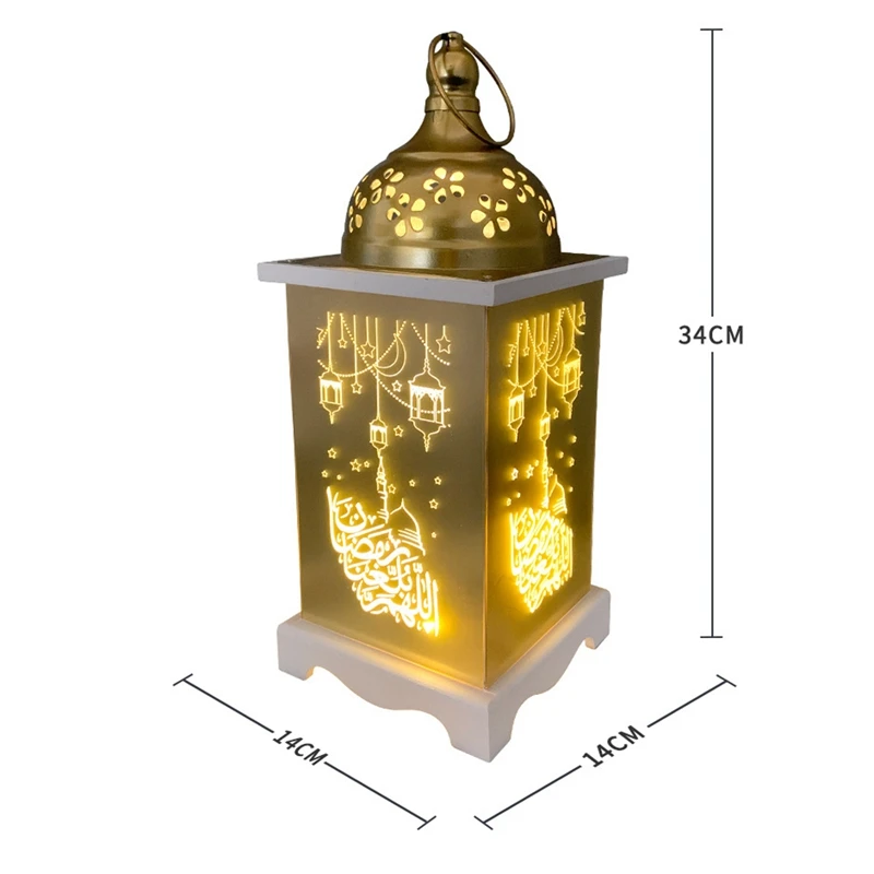 

Arab Muslim Eid Lantern Eid Mubarak Ramadan Decoration Ramadan Metal Wooden Acrylic Ornaments Holiday Decoration