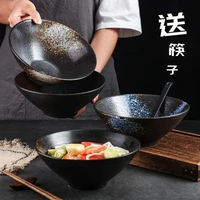 japanese ramen bowl large noodle bowl creative hat bowl trumpet bowl noodle bowl eating instant noodle bowl ceramic tableware so