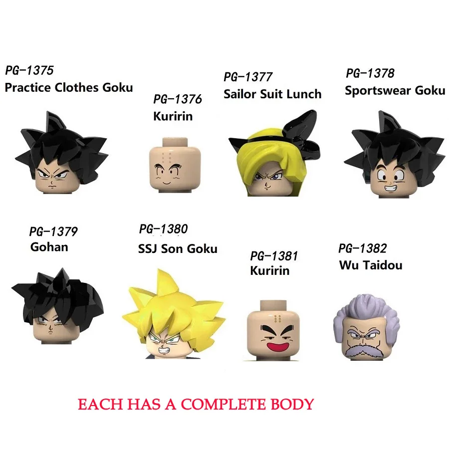 

8Pcs Set Anime Figures Blocks Monkey King Lan Qi Action Figures Dolls Mini Building Blocks Assembling Model Toys Christmas Gift