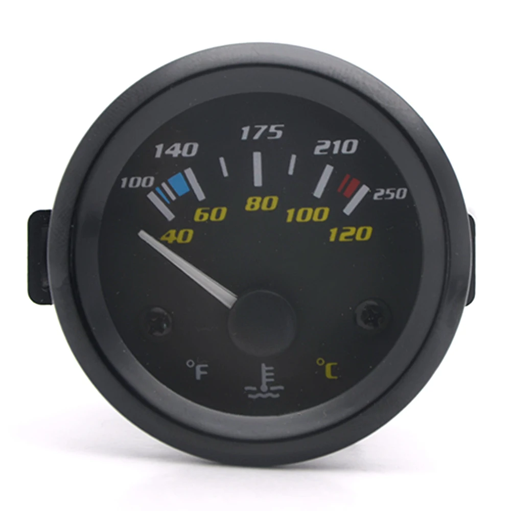 2 дюйма 52 мм Универсальный автомобильный двойной аналоговый Температура воды