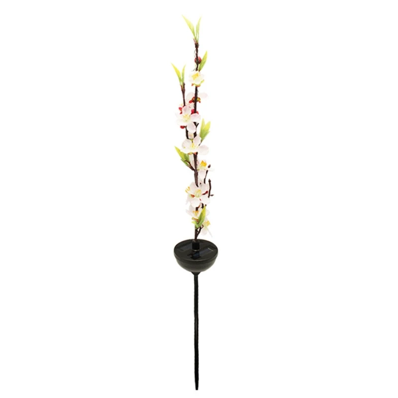 

Outdoor Garden Stake Cherry Blossoms Solar Powered LED Lights for Pathway Patio Yard Lawn Backyard Decoration