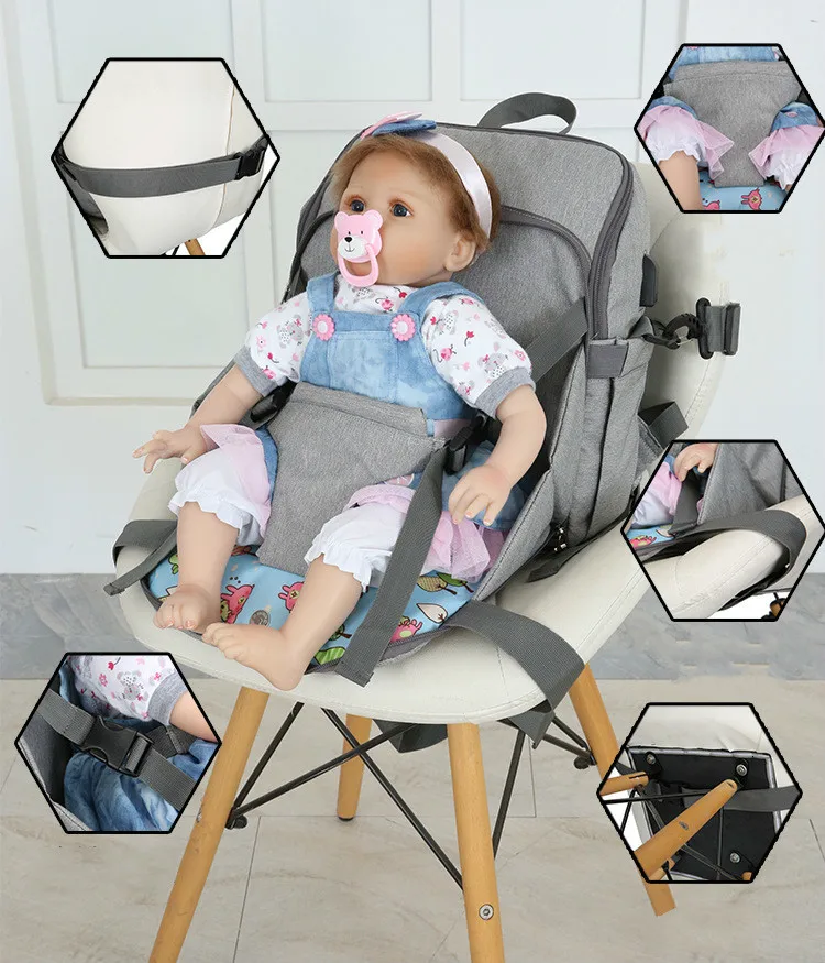 Fashion Mummy Maternity Nappy Bag Brand Large Capacity Baby USB Travel Backpack More Function Designer Nursing For Care | Багаж и сумки