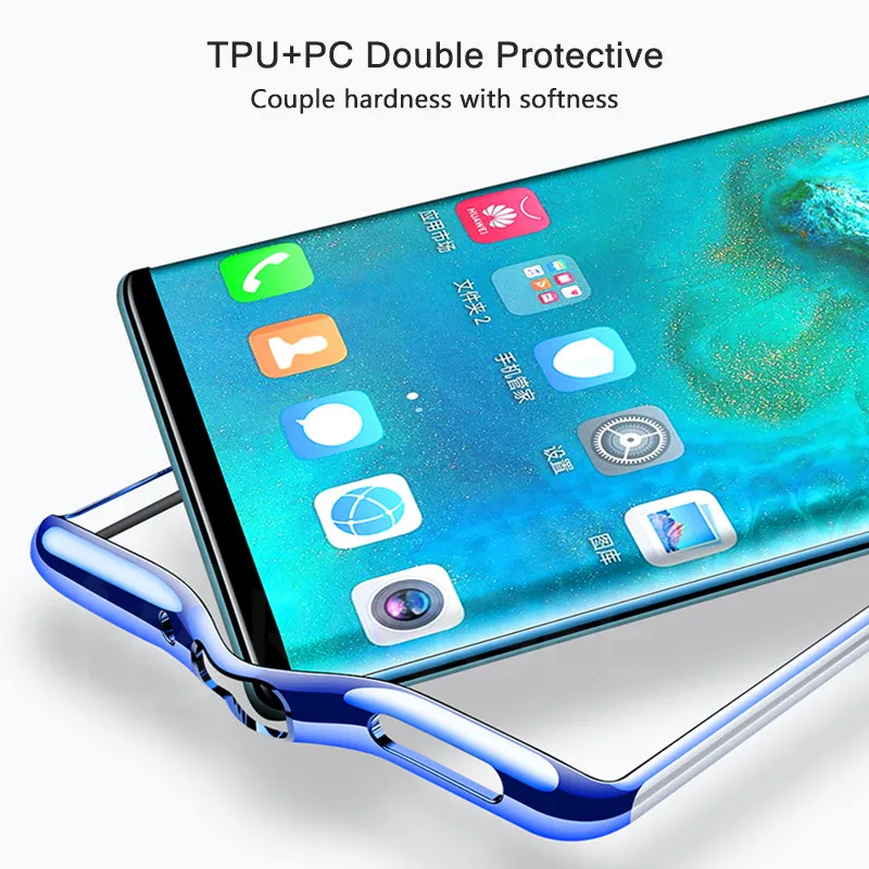 Чехол-бампер для huawei mate 30 Pro роскошное прозрачное покрытие из ТПУ силиконовый