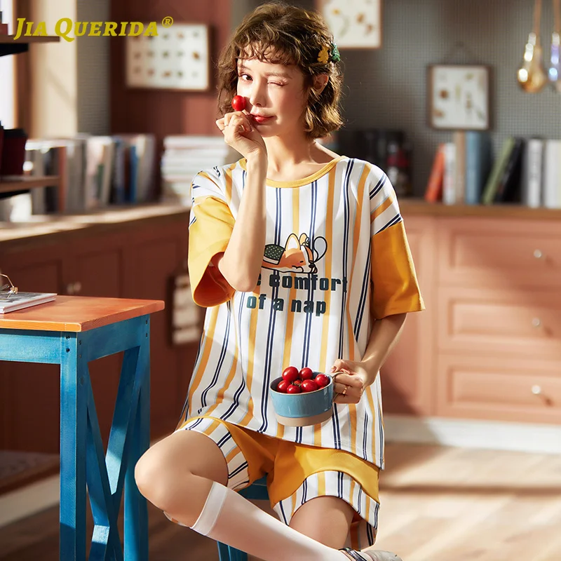 Домашняя одежда с вырезом лодочкой и коротким рукавом короткие штаны домашняя