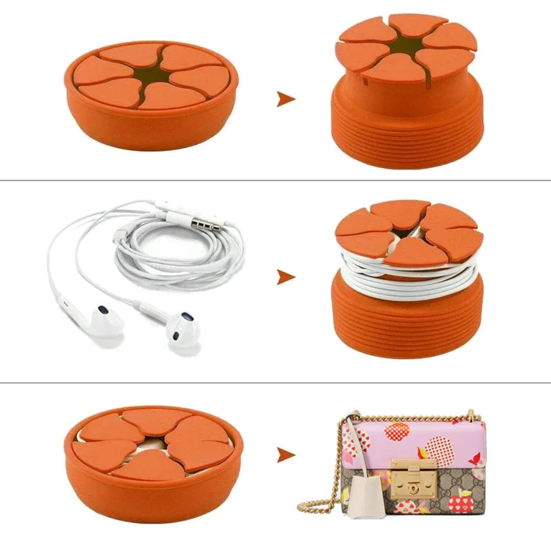 Pаспродажа 2 шт., складной силиконовый чехол для наушников