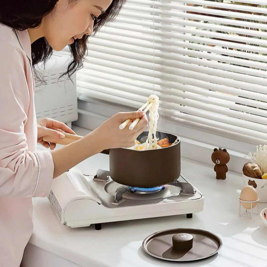 

New Xiaomi Solista LINE FRIENDS Mini Milk Pot Non-Stick Coating Multi Color for Frying and Stewing