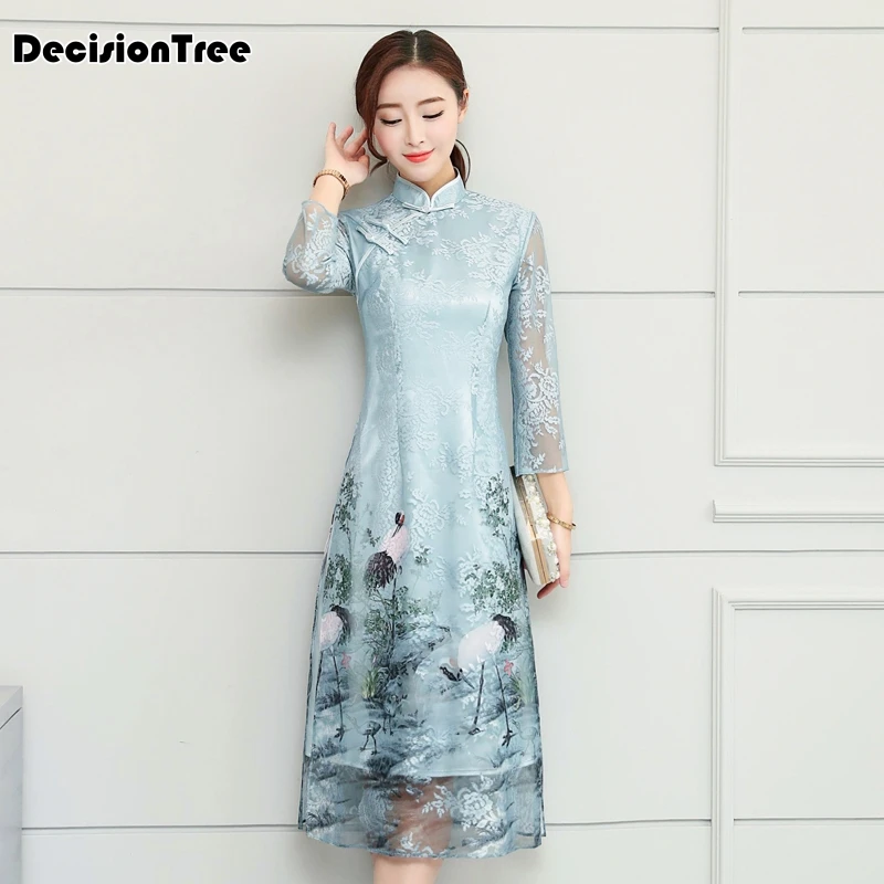 vietnam aodai chinese traditional dress red long chinese cheongsam dress robe vietnamese ao dai