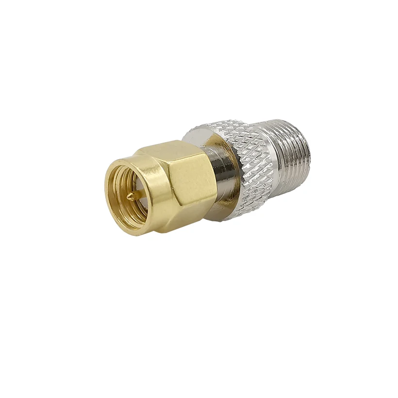 RF Переходник F (female) sma (male) Gold Покрытие разъем для Беспроводной Телевизионные