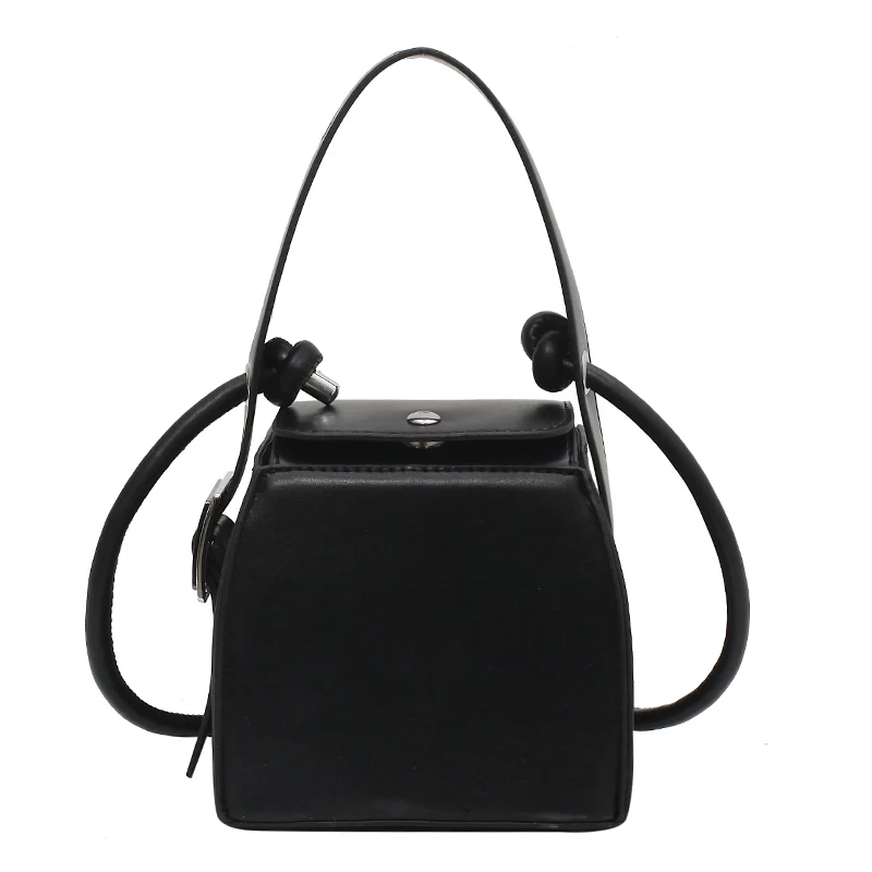 

Box Design Solid Color Pu Leather Mini Crossbody Bag for Women 2021 Female Brand Shoulder Handbags and Purses Fashion Totes