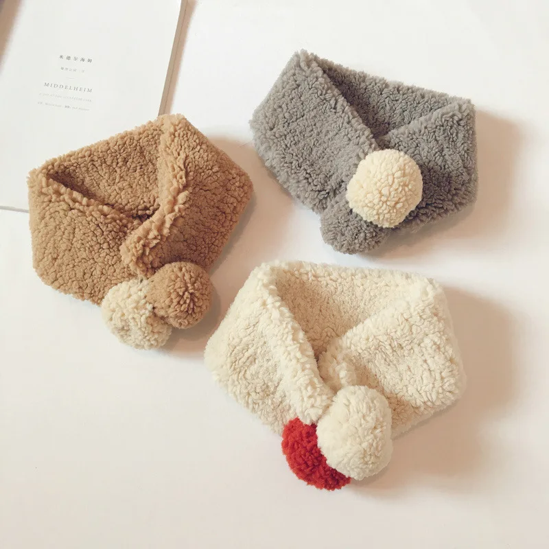 Корейский стиль новинка чистый цвет овечья шерсть помпон для малышей Детские