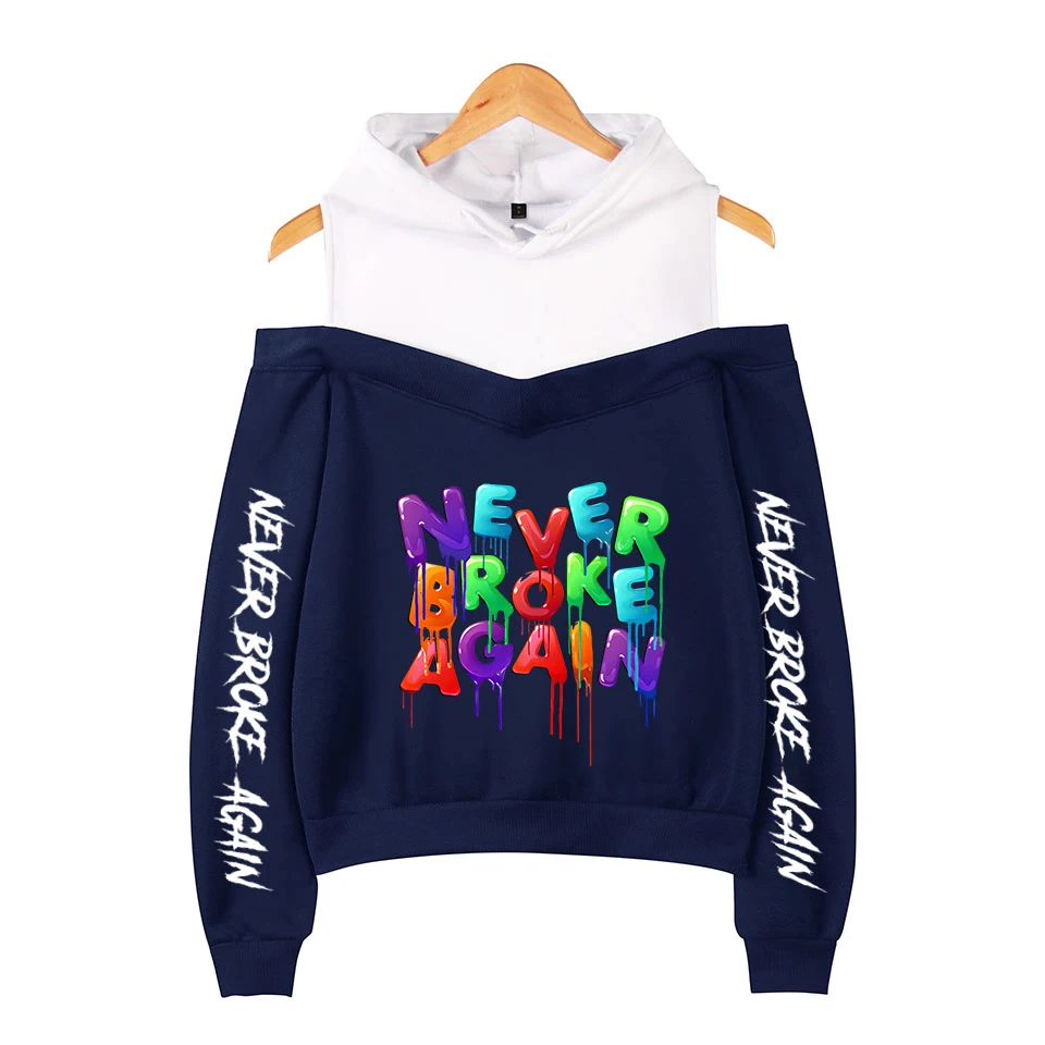 

Novelty YoungBoy Never Broke Again hoodies girls Off-The-Shoulder Sweatshirt Women hoodie Sweatshirt Harajuku Women-Clothes